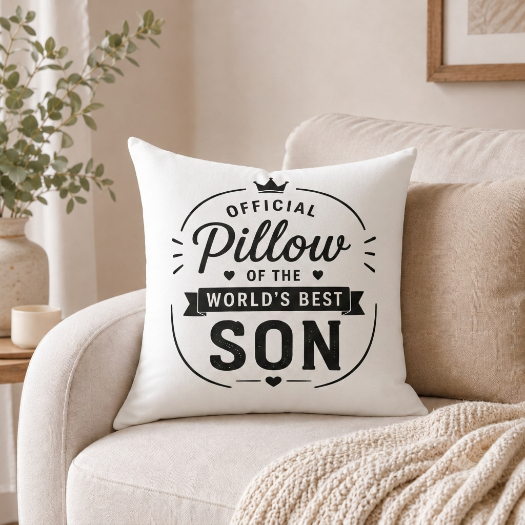 World's Best Son Pillow – Funny Gift for Son