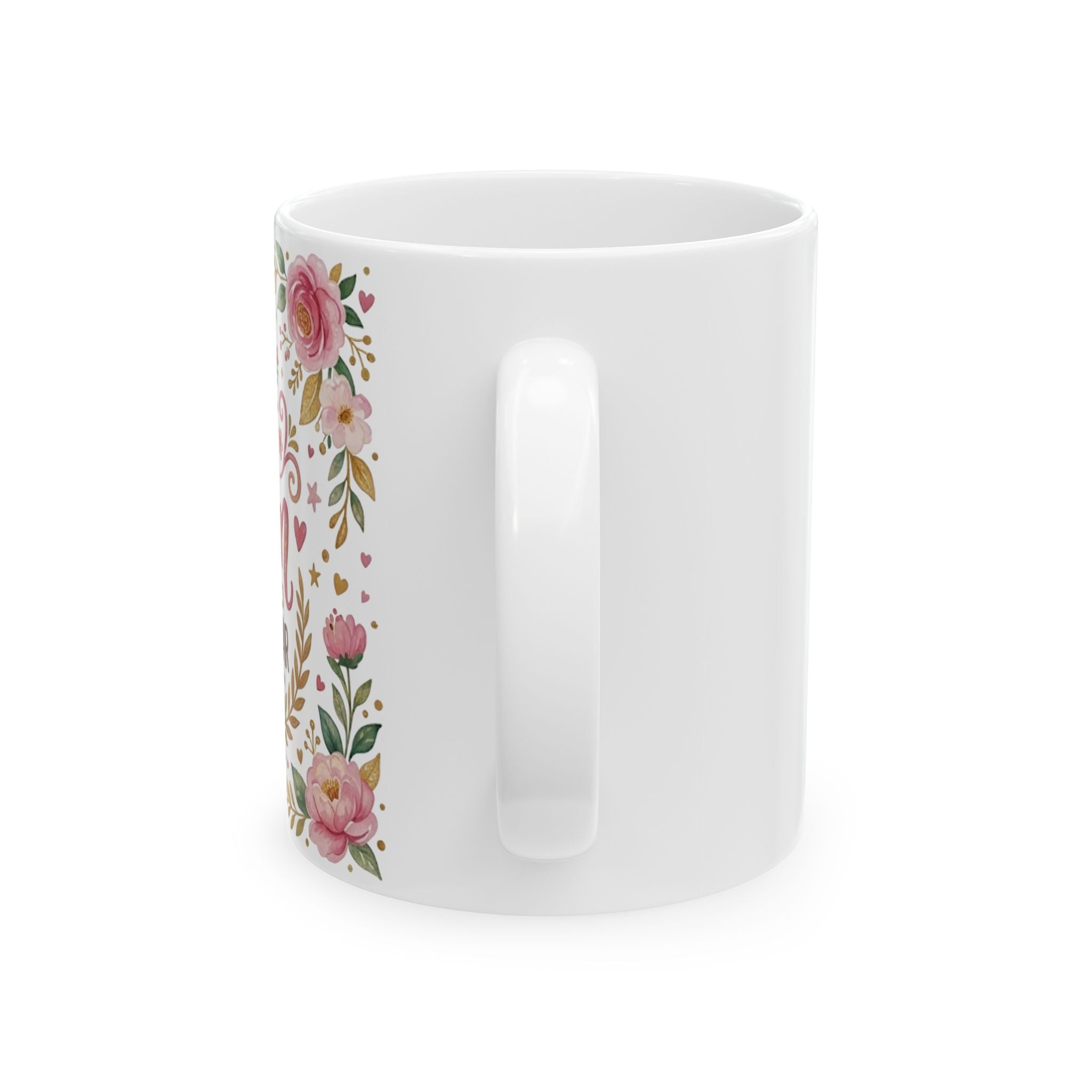 Best Mom of the Year ceramic mug on kitchen counter – birthday gift for mom
