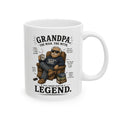 Grandpa The Man The Myth The Legend mug – funny illustrated grandpa gift