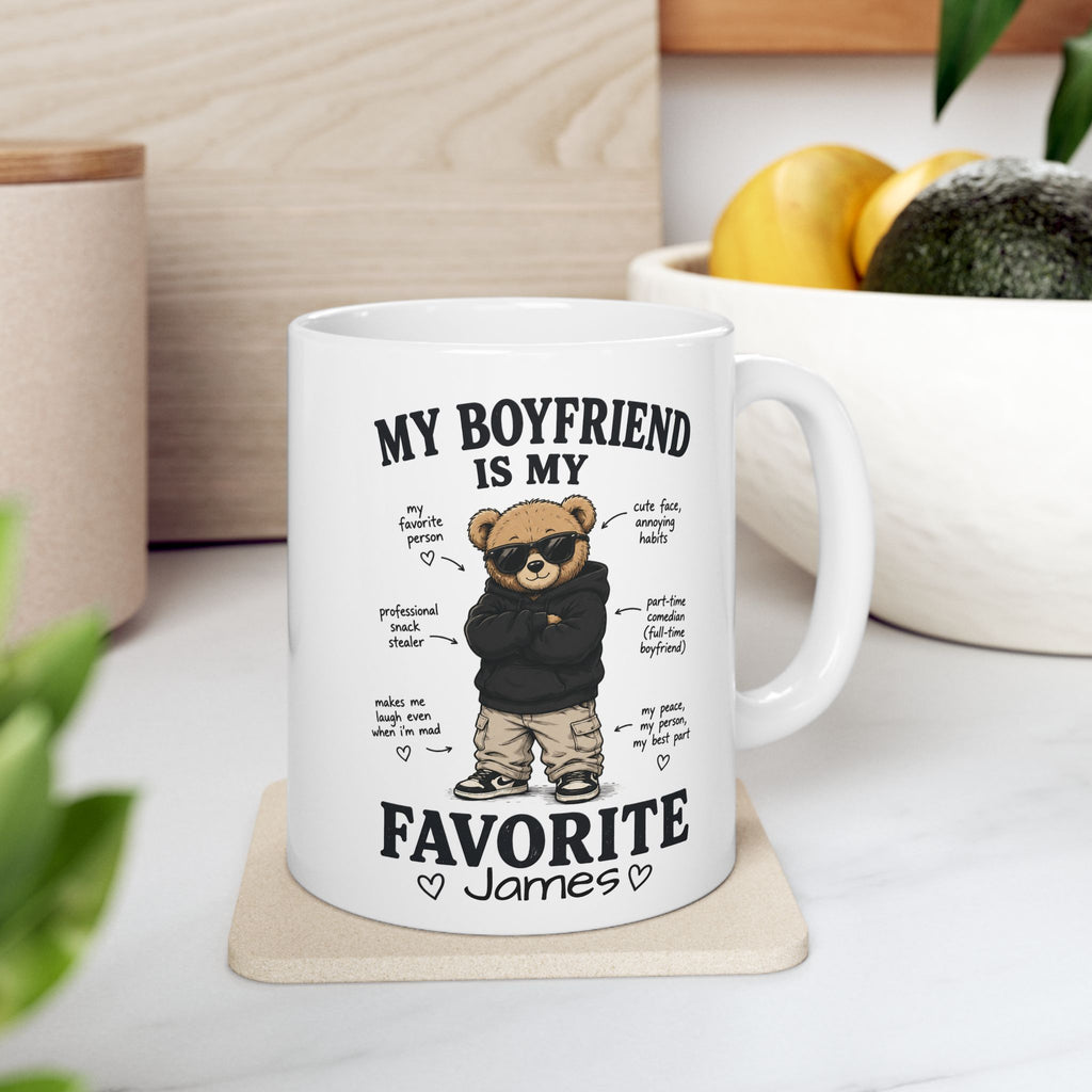 My boyfriend is my favorite personalized mug – Valentine's Day gift for him
