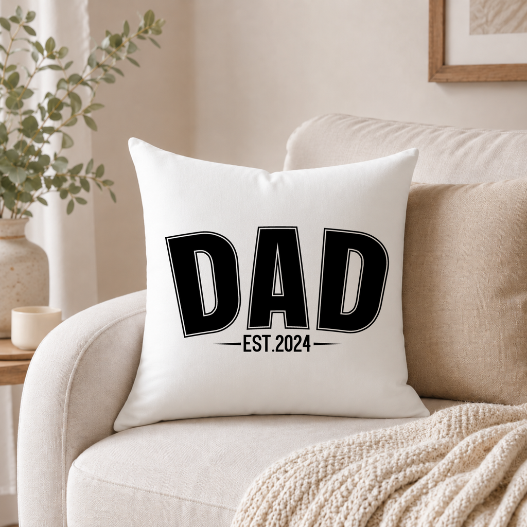 MAMA EST pillow size guide showing 18x18 option